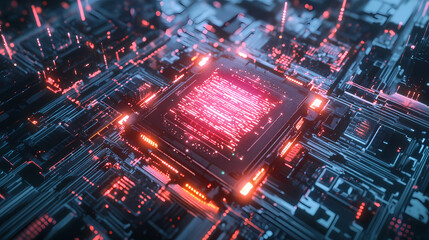 Obraz premium technology background