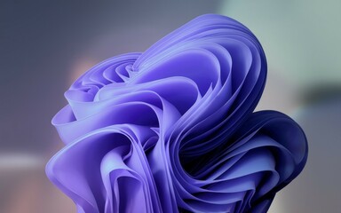 Abstract purple flower. Purple abstract flower, flowing and soft, symbolizes growth and transformation.