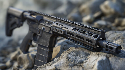 modern automatic riffle, self protection concept 