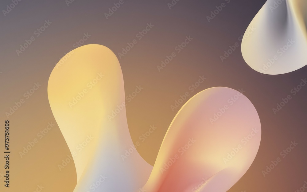 Poster abstract shapes background. colorful abstract shapes on a gradient background, symbolizing fluidity 