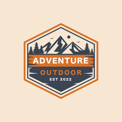 Modern Adventure Outdoor Logo Design