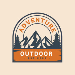 Modern Adventure Outdoor Logo Design