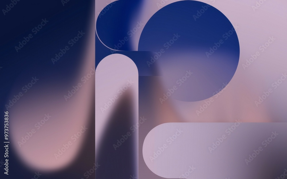 Poster abstract shapes design. abstract background with soft, blended colors. geometric shapes and gradient
