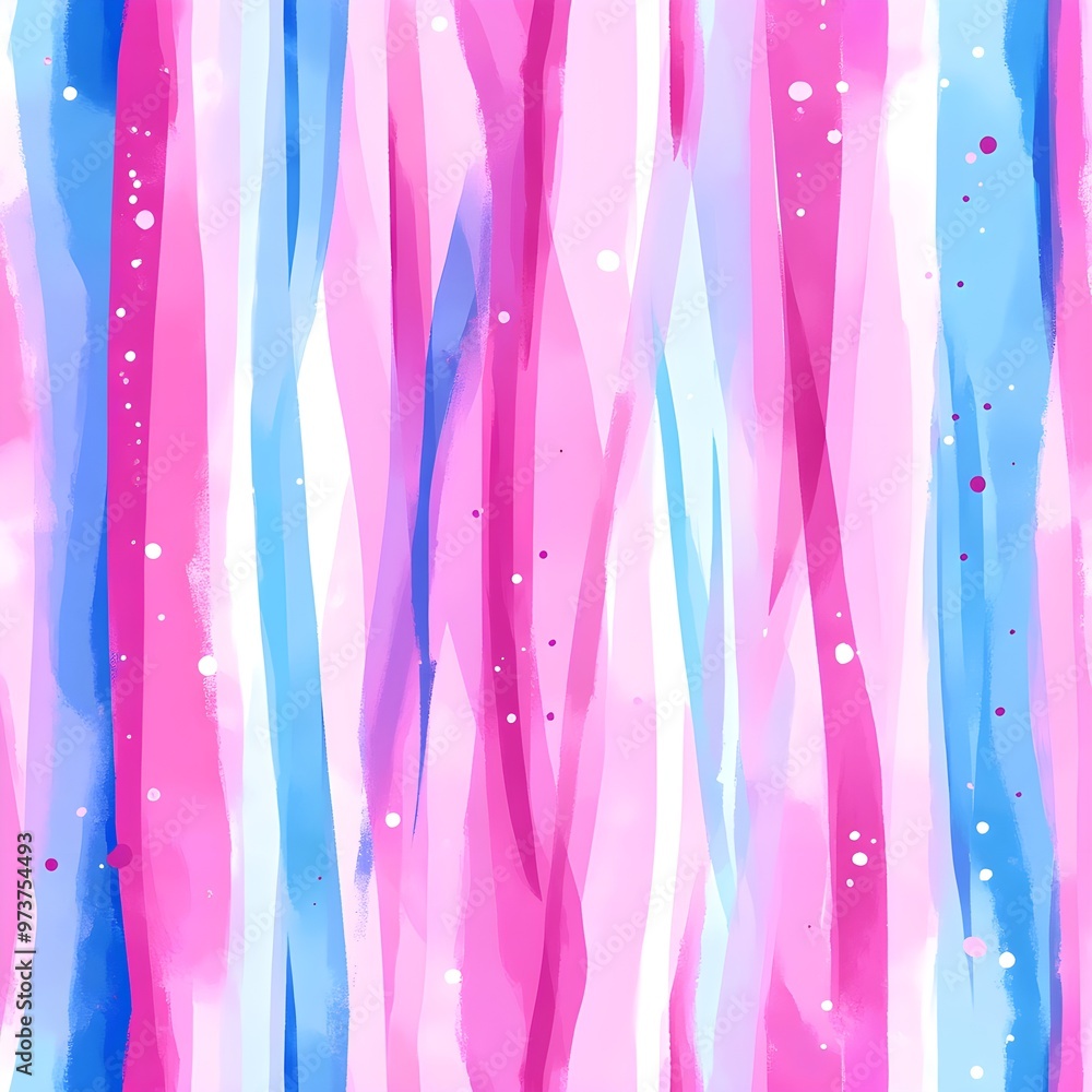 Sticker abstract watercolor stripes pattern