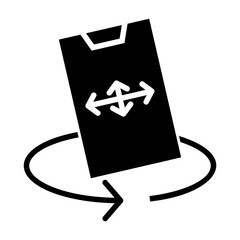 tilt control Solid icon