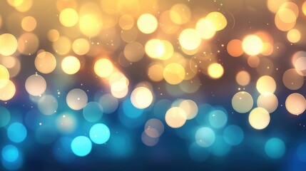 Fototapeta premium Abstract Bokeh Background with Warm and Cool Colors