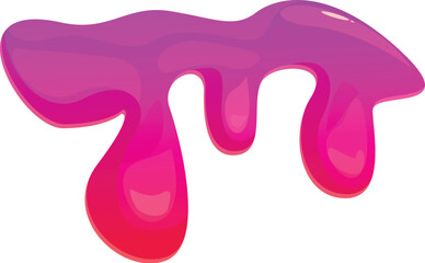 This is a current pink slime dripping down a wall background