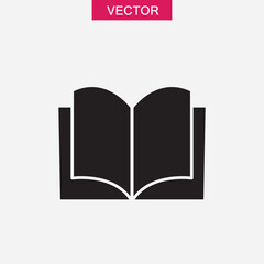 Book icon vector, simple flat trendy style illustration for web and app..eps