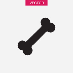 Bone vector flat black simple trendy style illustration for web and app..eps