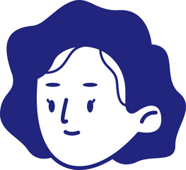 Mom Head Avatar Illustration