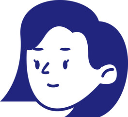 Mom Head Avatar Illustration