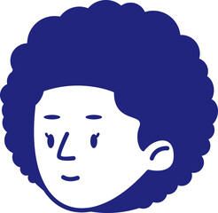 Mom Head Avatar Illustration