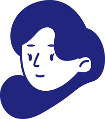 Mom Head Avatar Illustration