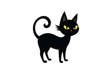 Cute Cat  vector art illustration