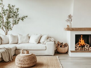 Modern Living Room with Corner Sofa