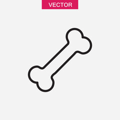 Bone line icon. vector flat simple linear illustration for web and app..eps