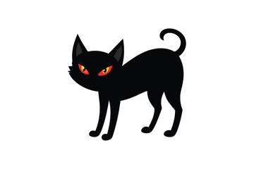 Cute Cat  vector art illustration