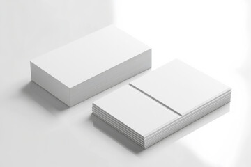Fototapeta premium Business Card Mockup on Isolated Background created with Generative AI