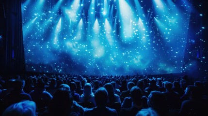 Obraz premium Entertainment Consumption: Engaging with leisure products such as movies, video games, and concerts, highlighting trends in consumer preferences and entertainment choices. 