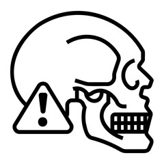 skull Line Icon