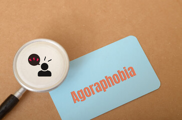 The image suggests the core symptom of agoraphobia, which is a fear of situations that might...