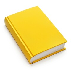 Yellow book on white background 