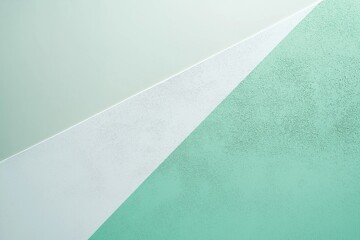 Diagonal line dividing green and white textured background