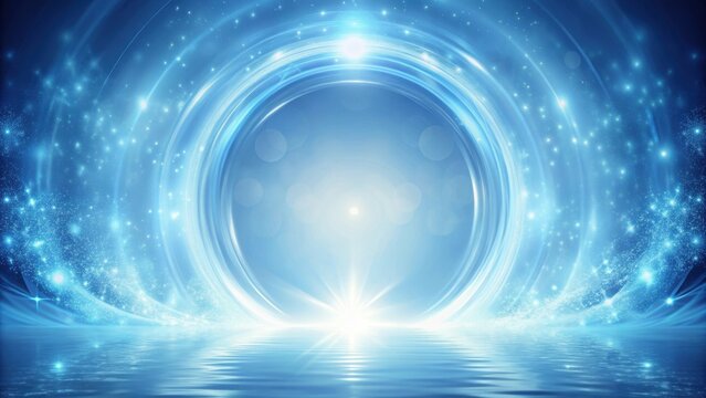Abstract magical light blue background resembling a mystical portal, magic, abstract, light blue, background, mystical