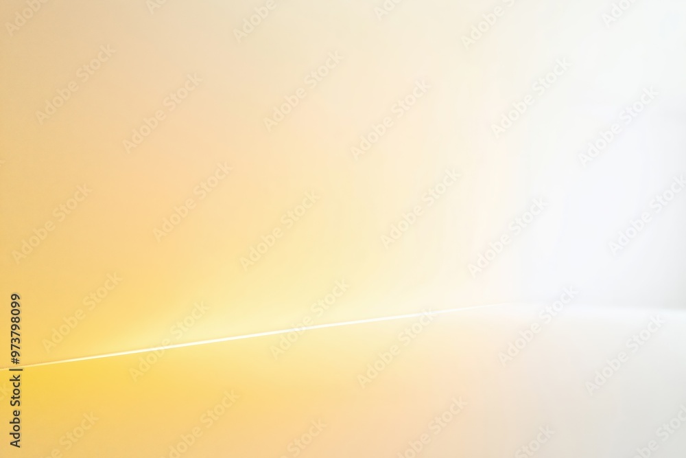 Poster abstract yellow background blending with white light color gradient