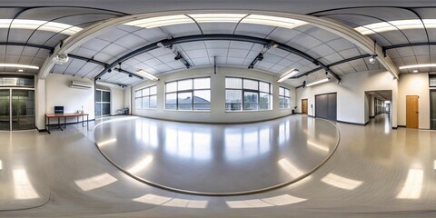 VR 360 studio panorama with reflections, Animation hdri, Virtual reality, 360, studio