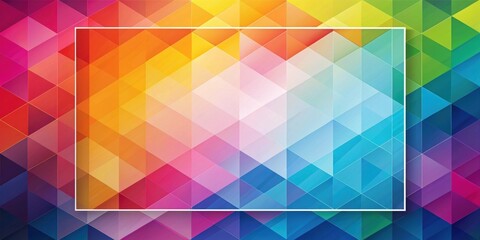 Fototapeta premium Modern abstract geometric cover template with vibrant colors and clean lines, geometric, abstract, cover, modern, template