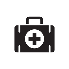 Fototapeta premium First aid kit logo icon