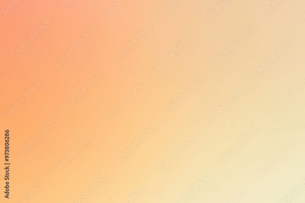 Poster abstract blurred background in pastel color scheme fading from orange to yellow