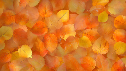 Seamless background of autumn leaves