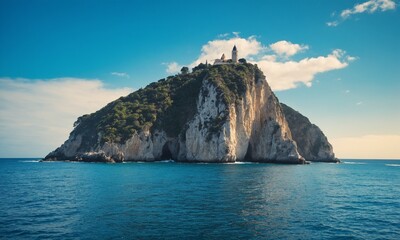 Fototapeta premium 바다와돌섬