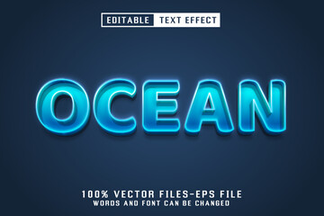 Ocean Editable Text Effect