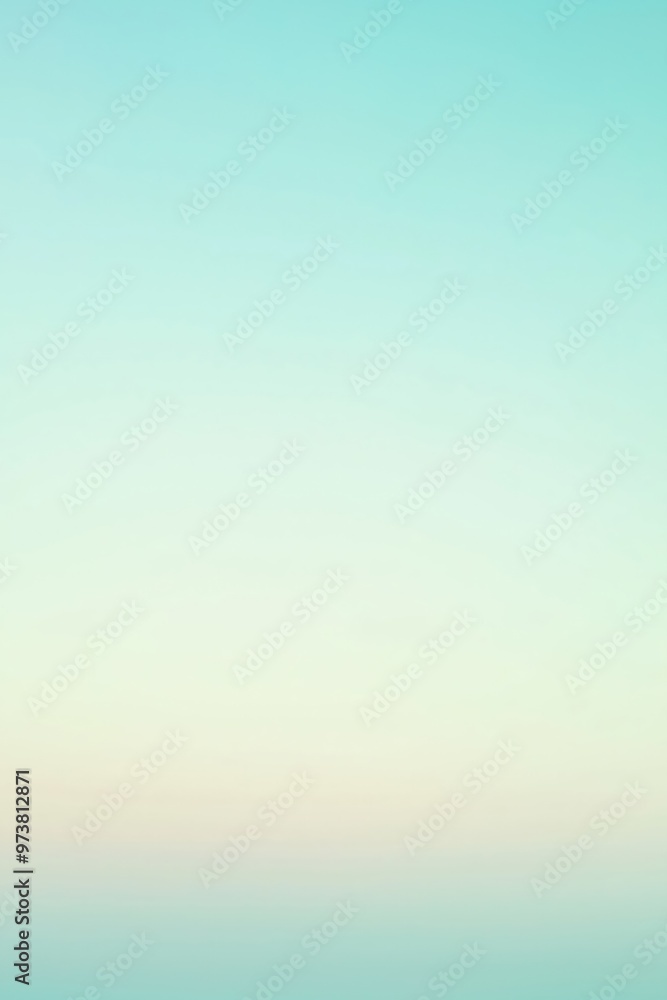 Poster abstract blurred gradient background fading from teal to cream