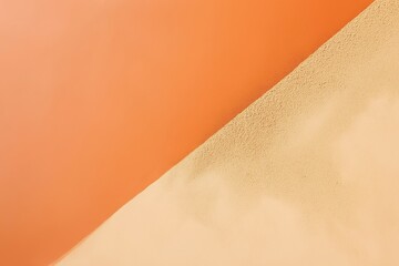 Orange and yellow background creating diagonal line with copy space