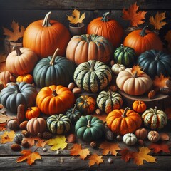 pumpkins and gourds