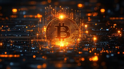 Bitcoin Cryptocurrency Digital Currency Technology Blockchain