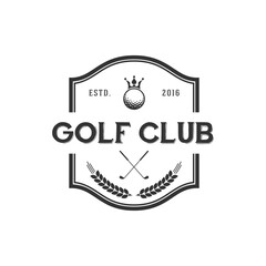 golf club logo vector illustration