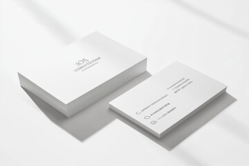 Business Card Mockup on Isolated Background created with Generative AI