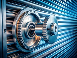 A mechanical shutter blade rapidly closes and opens, capturing a fleeting moment in time with precision, creating a