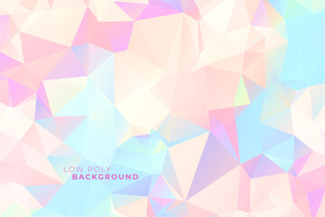 abstract style low poly pattern pastel background with diamond shape design