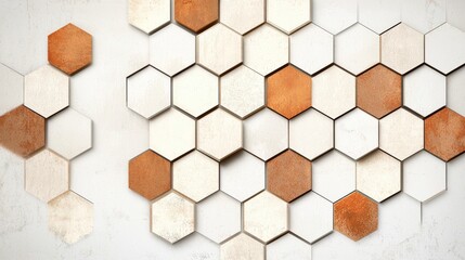 Geometric Hexagon Wall Pattern