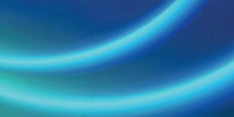 Blue-green gradient studio room, abstract background pattern, walls and floor reflect neon lights, dark tones and feel speed of digital technology