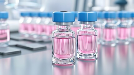 Vials of Medicine in a Lab