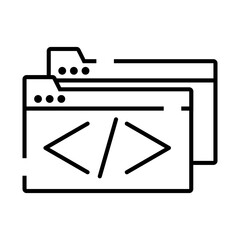 Html Icon Broken Line Style