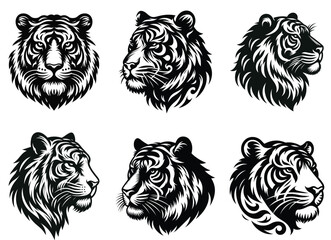 tiger head vector