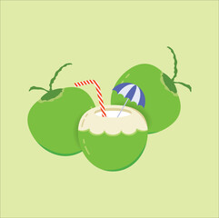 coconut vector illustration design. Eps 10